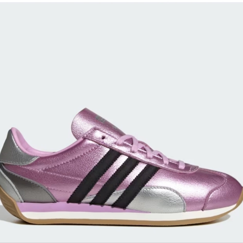 Adidas NWT Women's Metallic Pink and Silver Sneakers